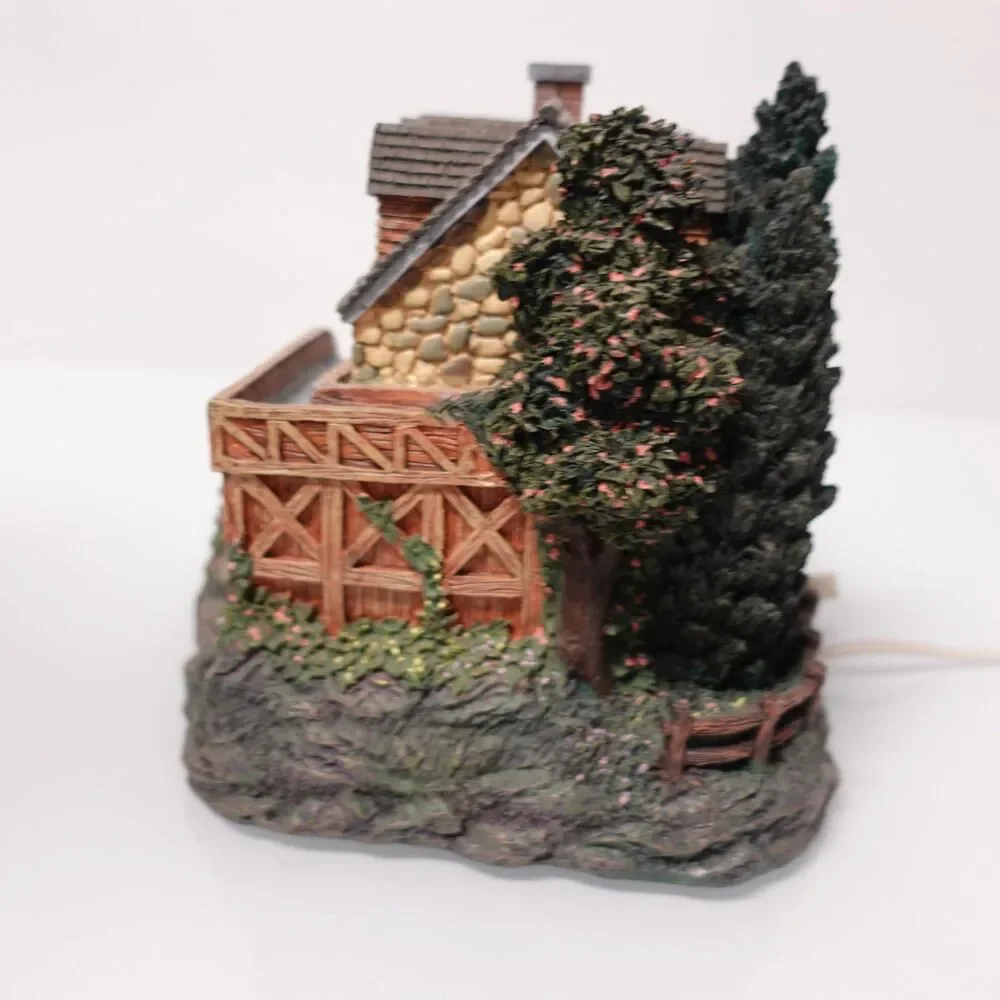 Hawthorne Village Seaside Thomas Kinkade Stonebrook Mill COA Lighted 79734